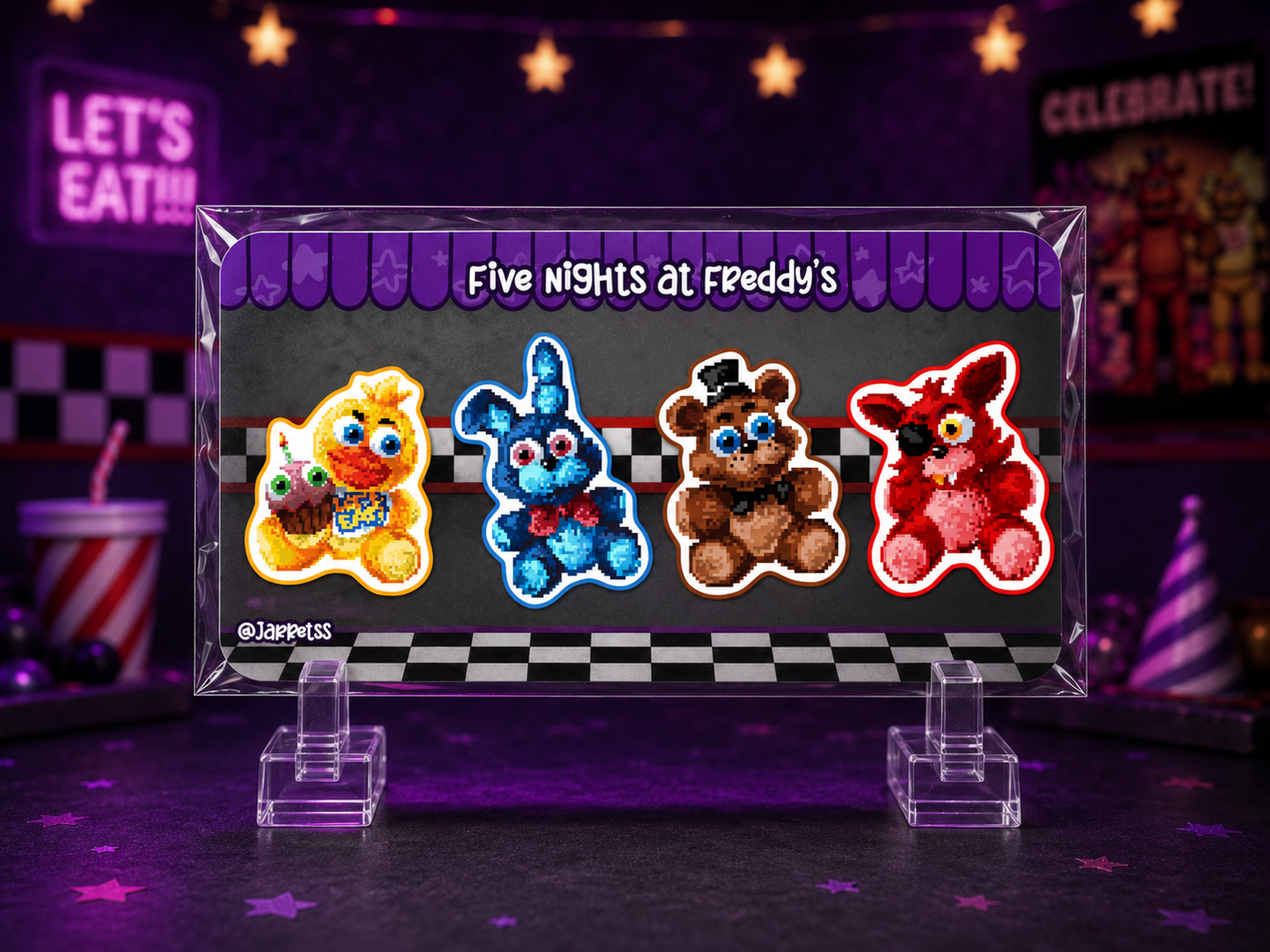 Pegatinas Five night at Freddy´s ᯓ★